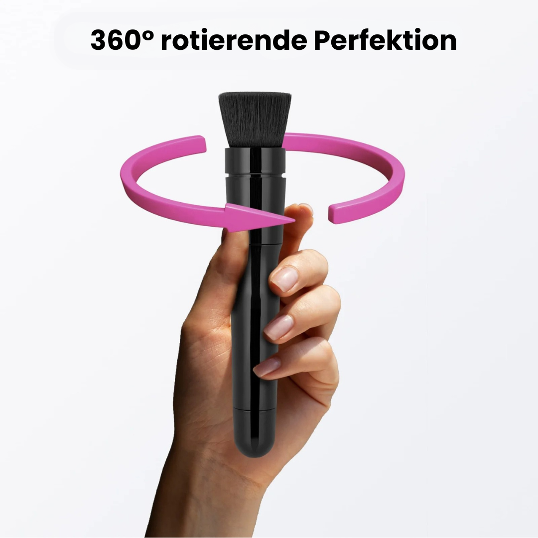 GlowSpin Beauty Pro Set: Elektrische Make-up Brush mit 3 Profi-Aufsätzen + 2 Gratis & Reinigungsmatte