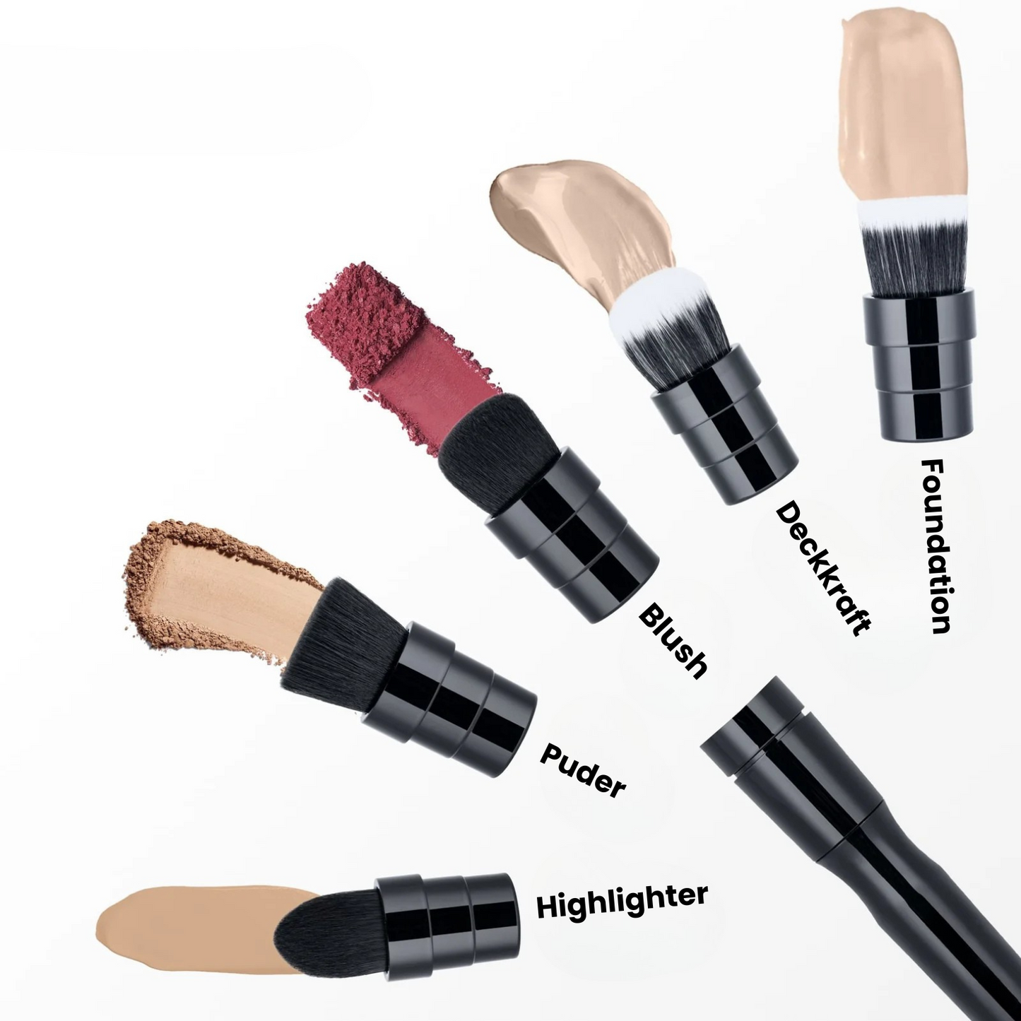 GlowSpin Beauty Pro Set: Elektrische Make-up Brush mit 3 Profi-Aufsätzen + 2 Gratis & Reinigungsmatte