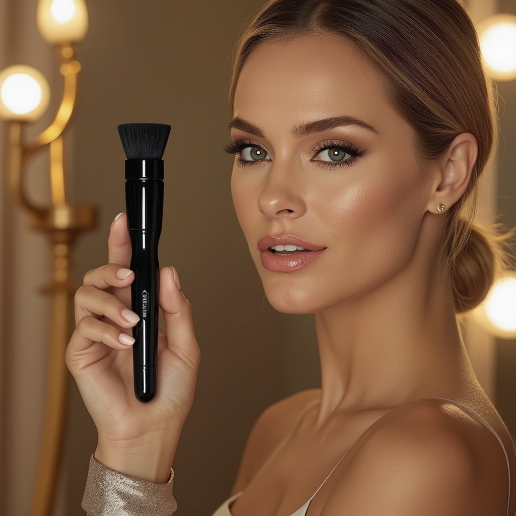 GlowSpin Beauty Pro Set: Elektrische Make-up Brush mit 3 Profi-Aufsätzen + 2 Gratis & Reinigungsmatte